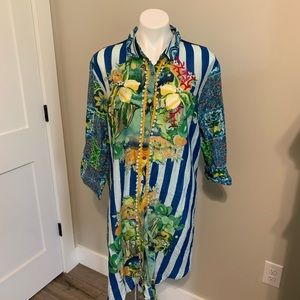 Amtica Santoria beach cover up embroidered Kaftan